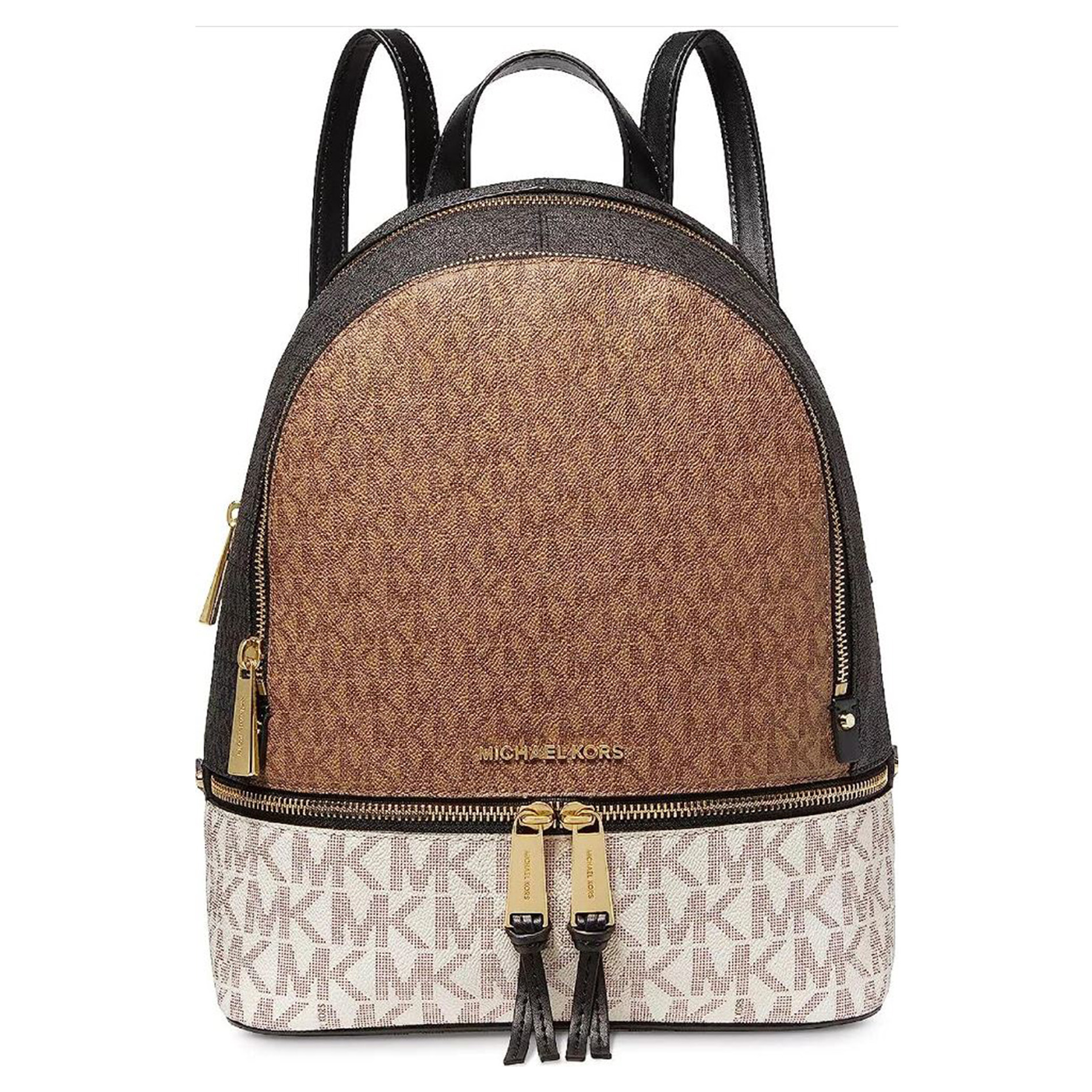 Michael Kors Rhea Zip Medium Backpack Husk Multi One Size